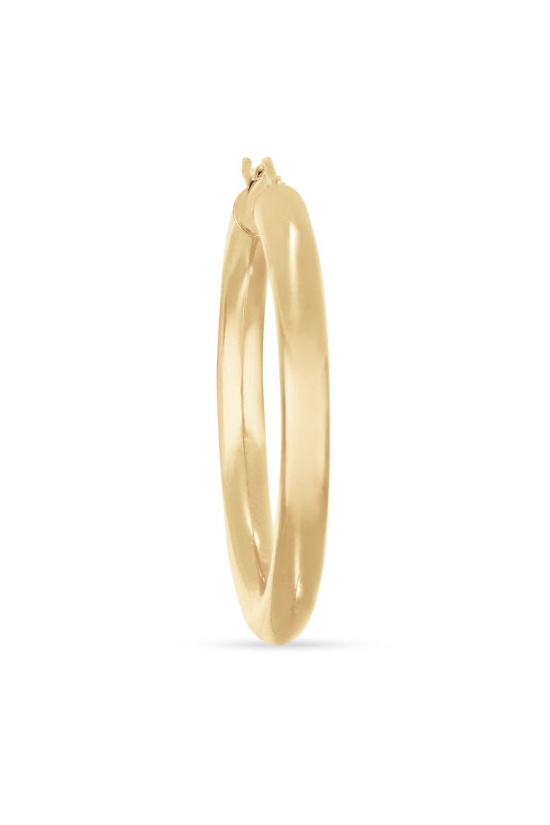 14K Gold Smooth Hoop Earrings, 24mm, Alternate, color, 14K YELLOW GOLD