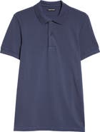 TOM FORD Short Sleeve Cotton Piqué Polo