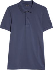 TOM FORD Short Sleeve Cotton Piqué Polo