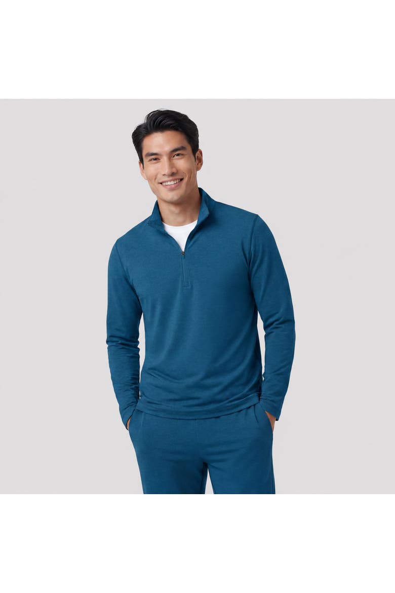 Clubhouse Range Quarter-Zip, Main, color, Pacific Blue