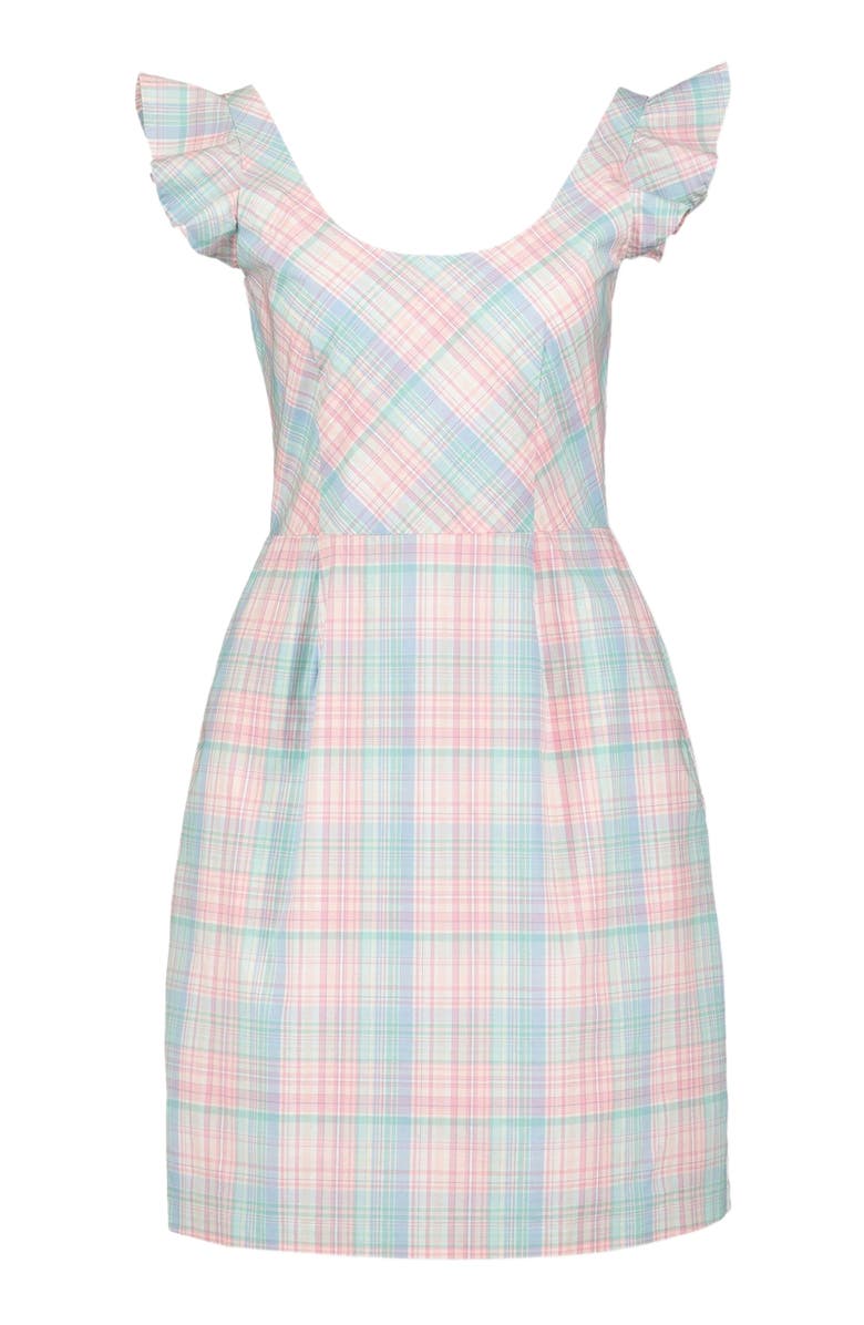 Hope & Henry Women's Flutter Sleeve Open Back Dress, Alternate, color,