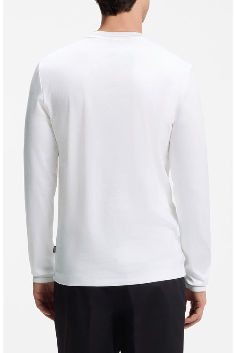 Tenison Long Sleeve Cotton Top, Alternate, color, WHITE
