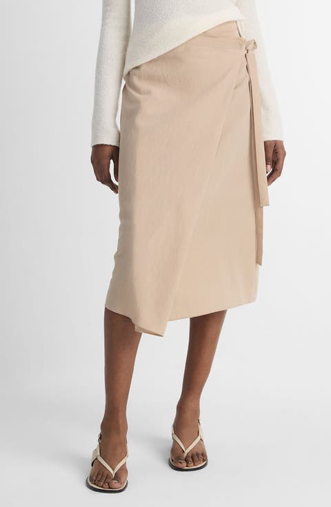 Asymmetric Wrap Skirt