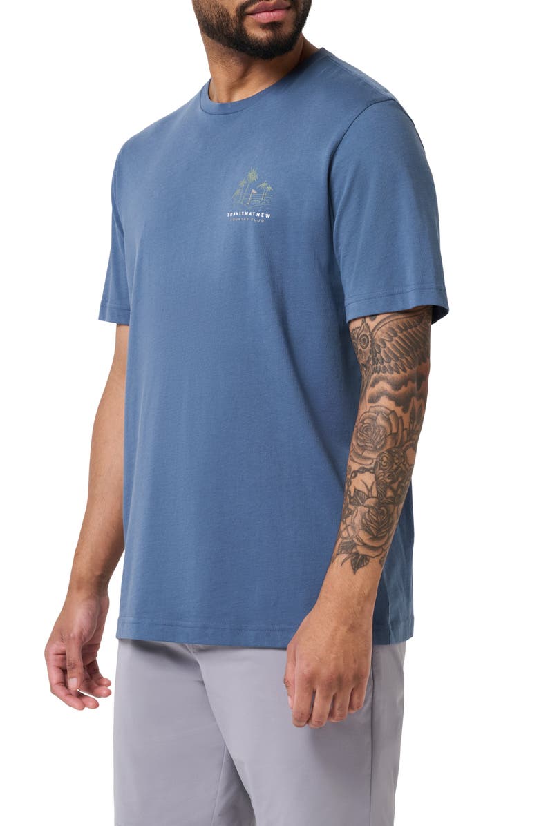 TravisMathew Putt Place Graphic T-Shirt, Alternate, color, Bering Sea