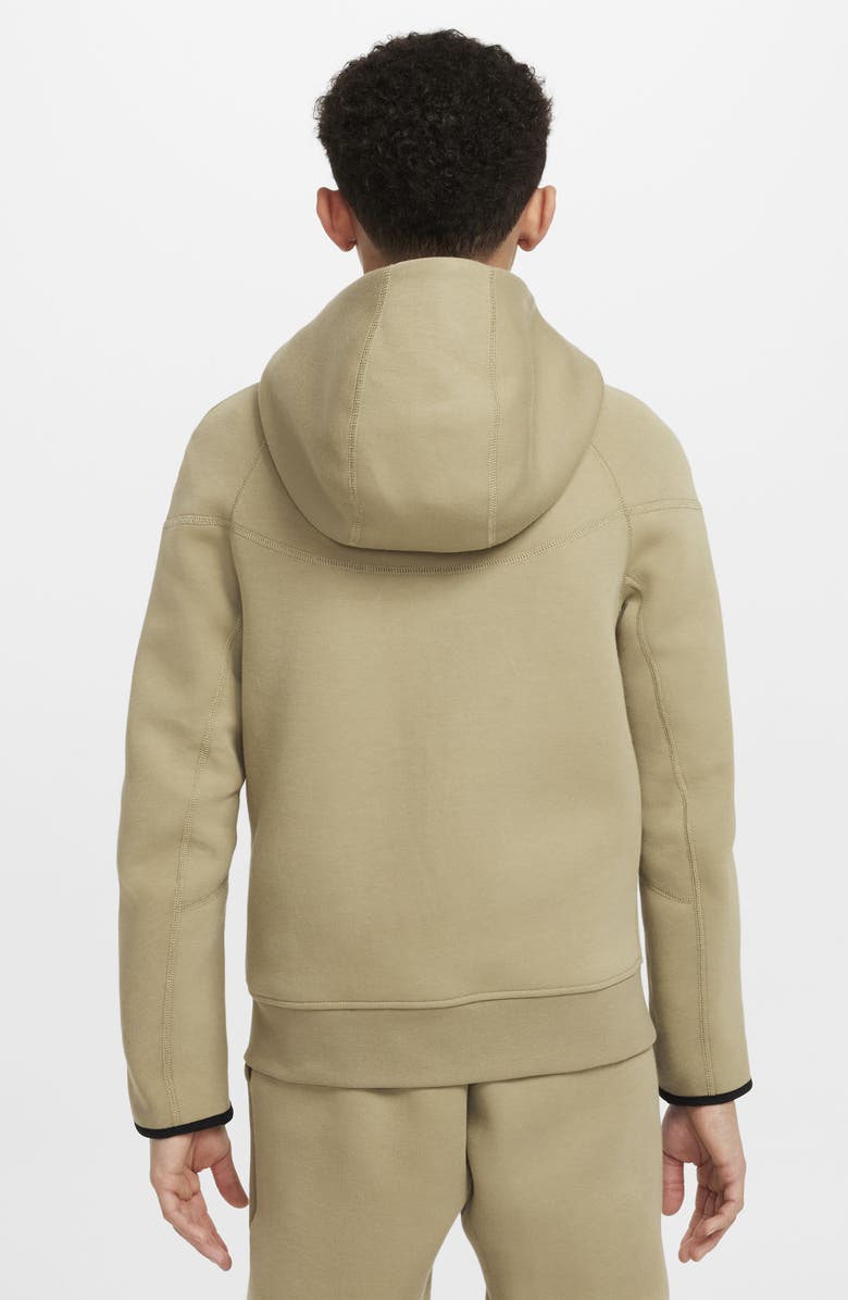 Nike Kids' Tech Fleece Full Zip Hoodie, Alternate, color, 276 Neutral Olive/Black