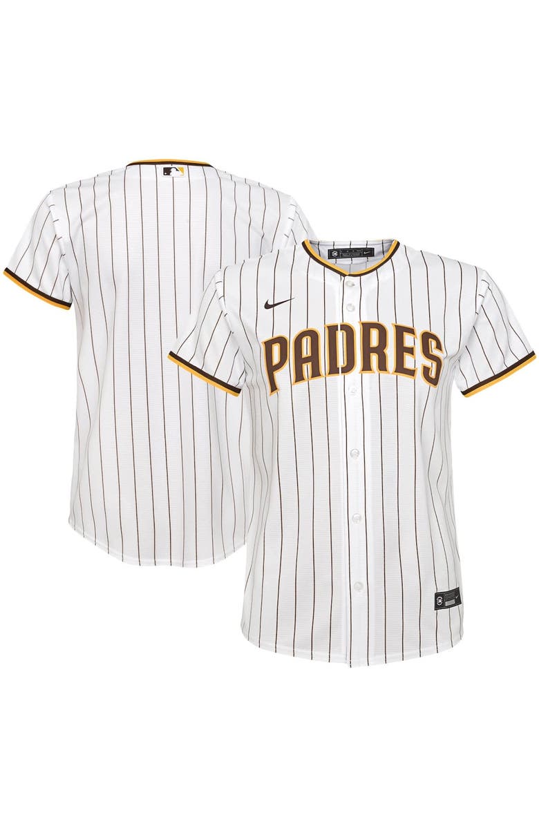 Nike Youth Nike White San Diego Padres Home Replica Team Jersey, Alternate, color,