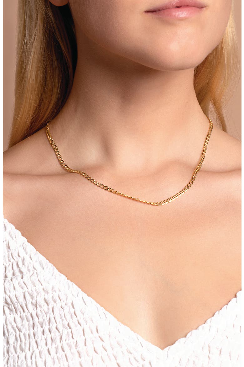 14K Yellow Gold 8mm Cuban Chain Necklace, Alternate, color, GOLD