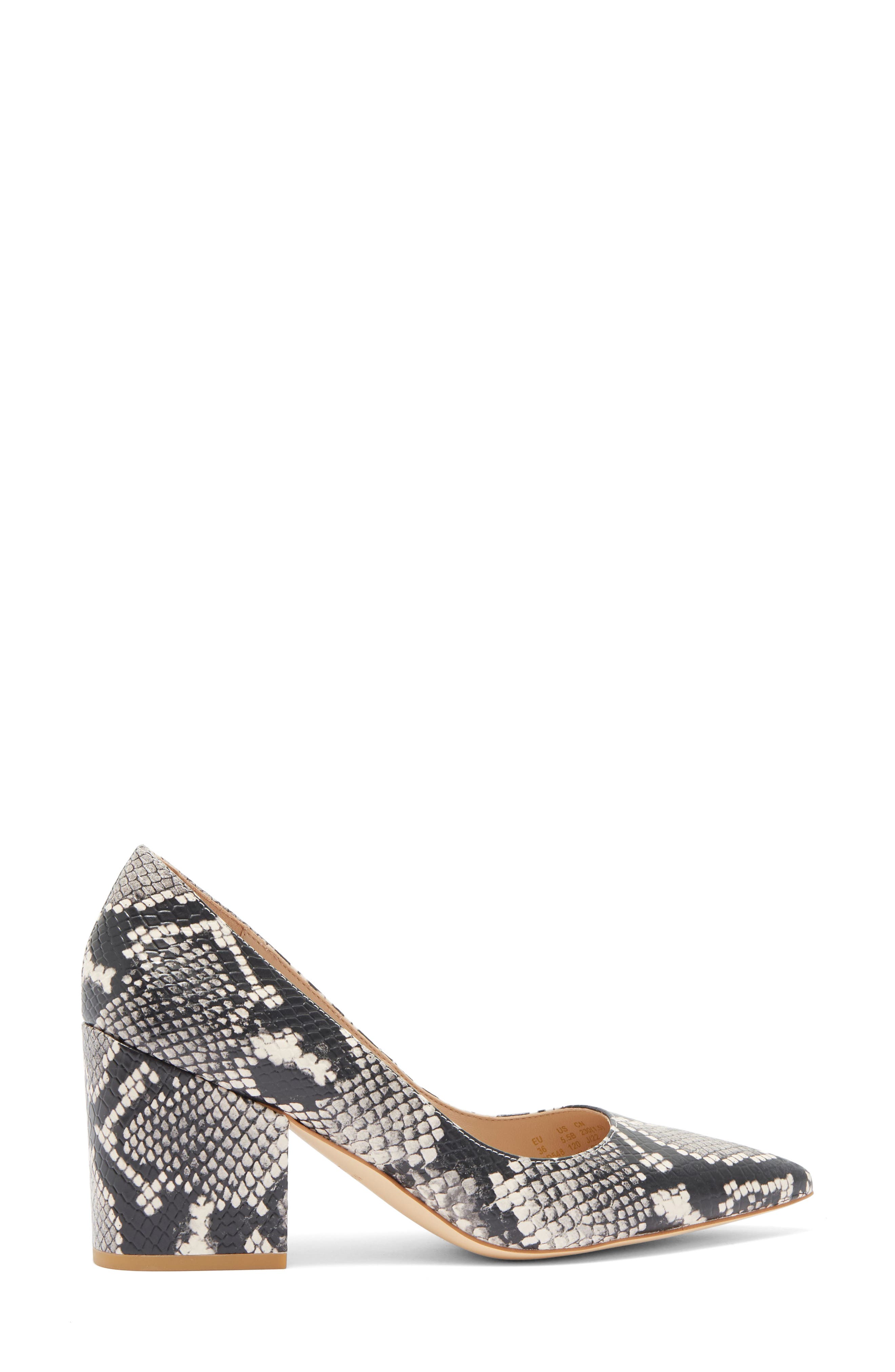 Ave 75 Croc Embossed Pump, Alternate, color, NATURAL