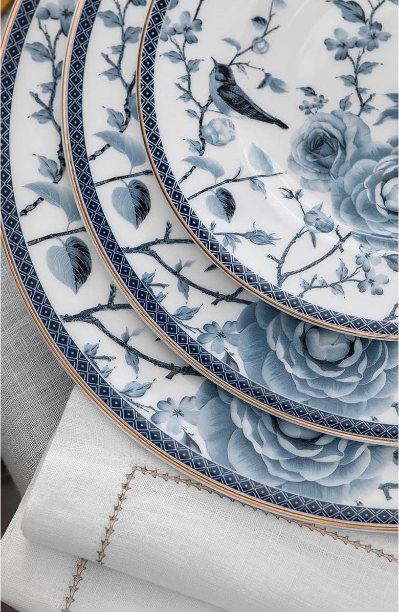 Togas Fiore Plate, Alternate, color, White