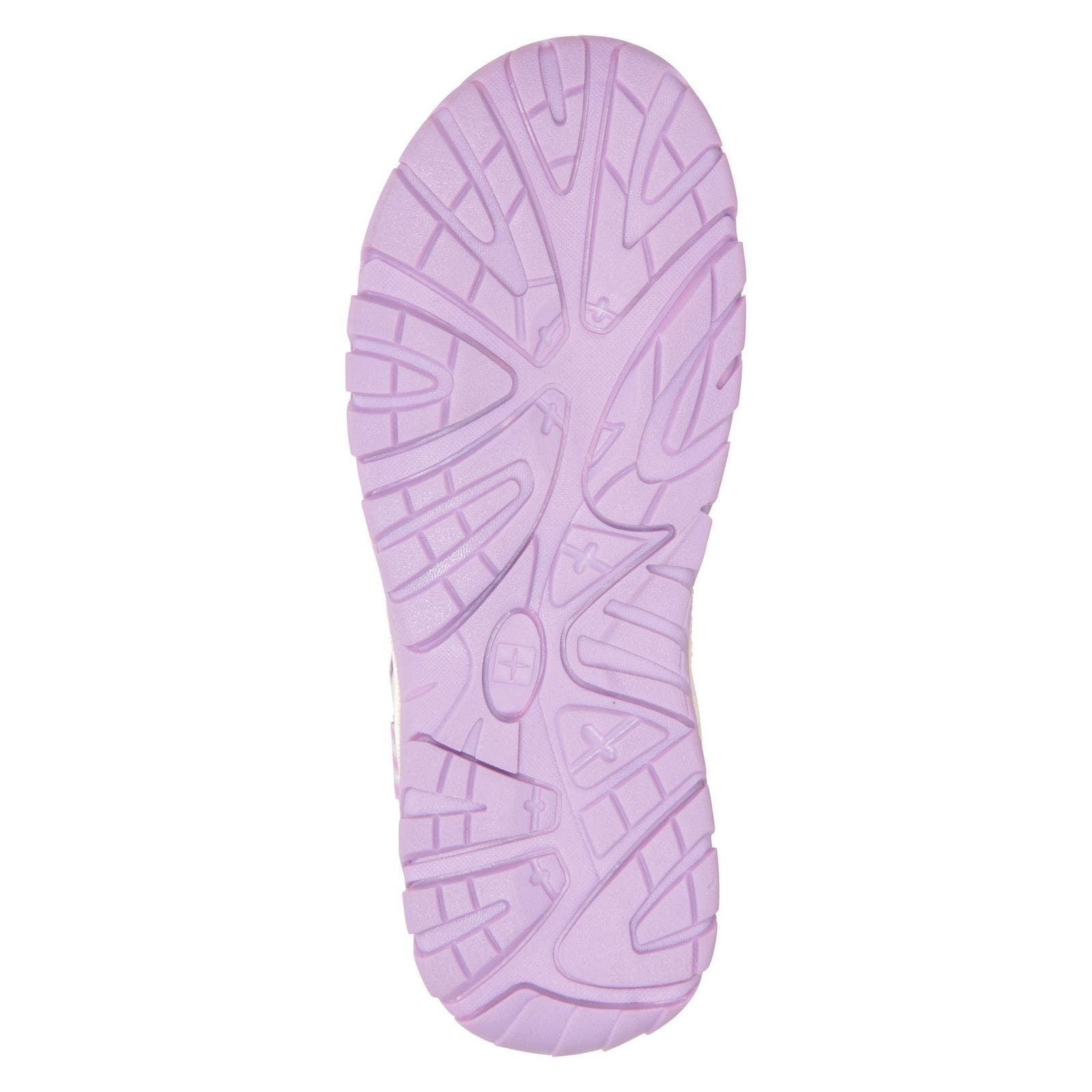 Childrens/Kids Tonal Stripe 3 Touch Fastening Strap Sandals, Alternate, color, Purple