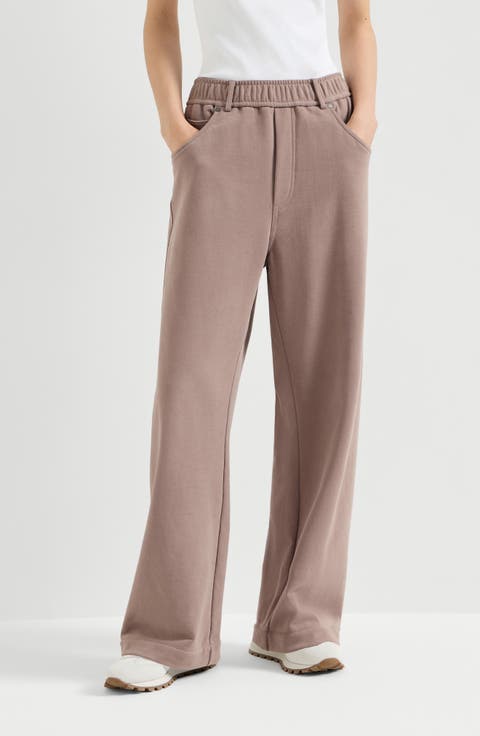 Smooth French terry trousers
