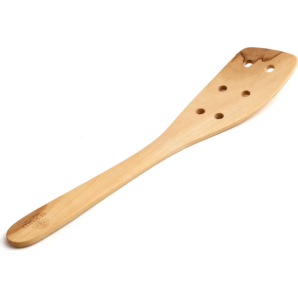 Berard Contour Olive Wood Curved Slotted Spatula, 12-Inch in Brown  product