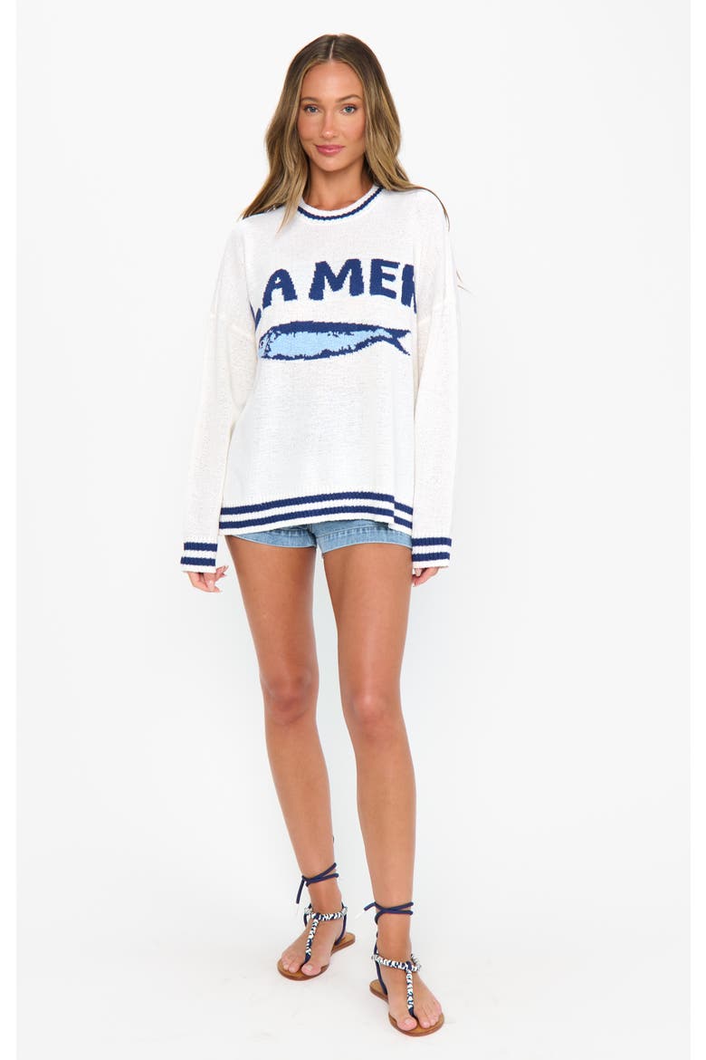 Settle In Sweater, Alternate, color, La Mer Graphic Knit