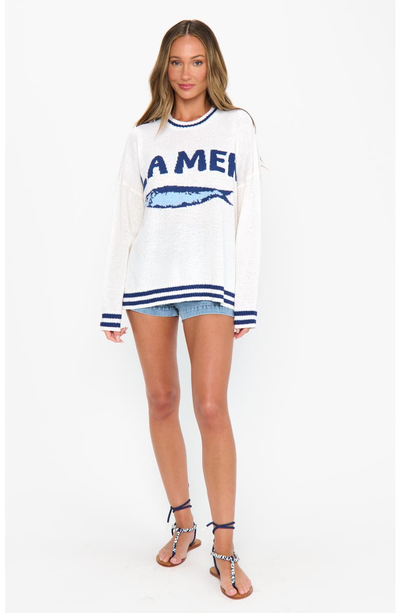 Show Me Your Mumu Settle In Sweater, Alternate, color, La Mer Graphic Knit