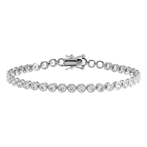 Bezel Tennis Bracelet