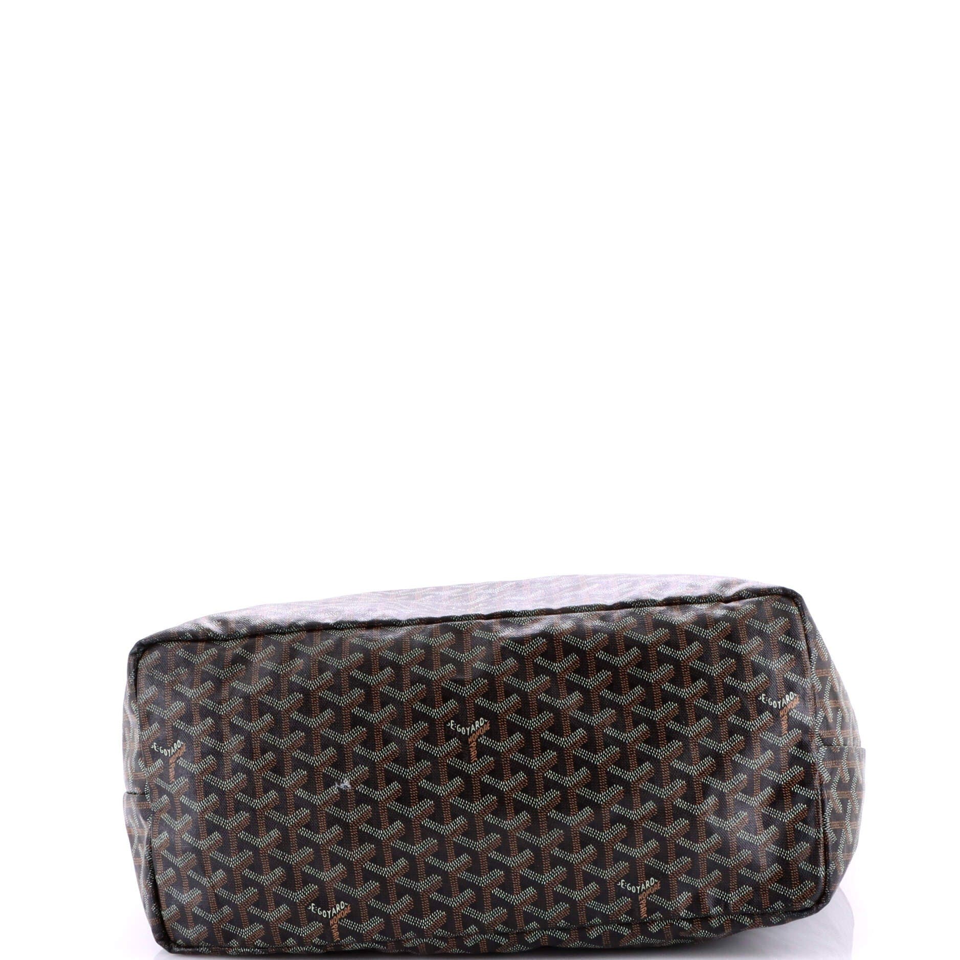 Pre-Owned Goyard Saint Louis Tote Coated Canvas GM, Alternate, color, Black