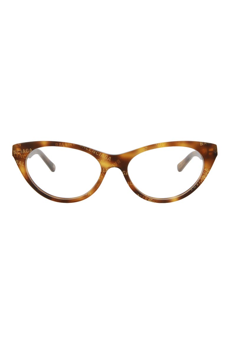 52mm Cat Eye Optical Frames, Main, color, HAVANA TRANSPARENT