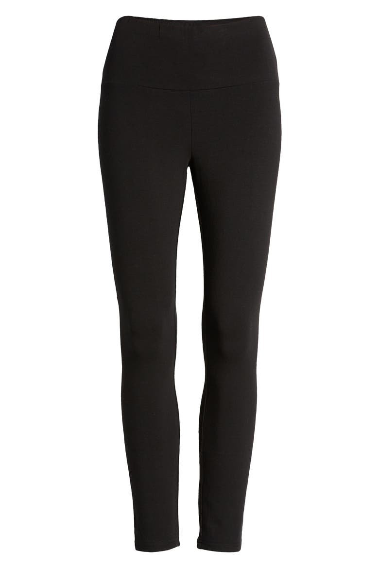 Alessi High Waist Ankle Leggings, Alternate, color, NOIR