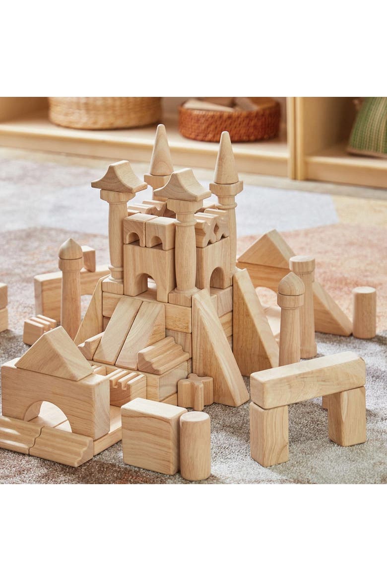 Architectural Unit Blocks - 44 Pieces, Alternate, color, Beige