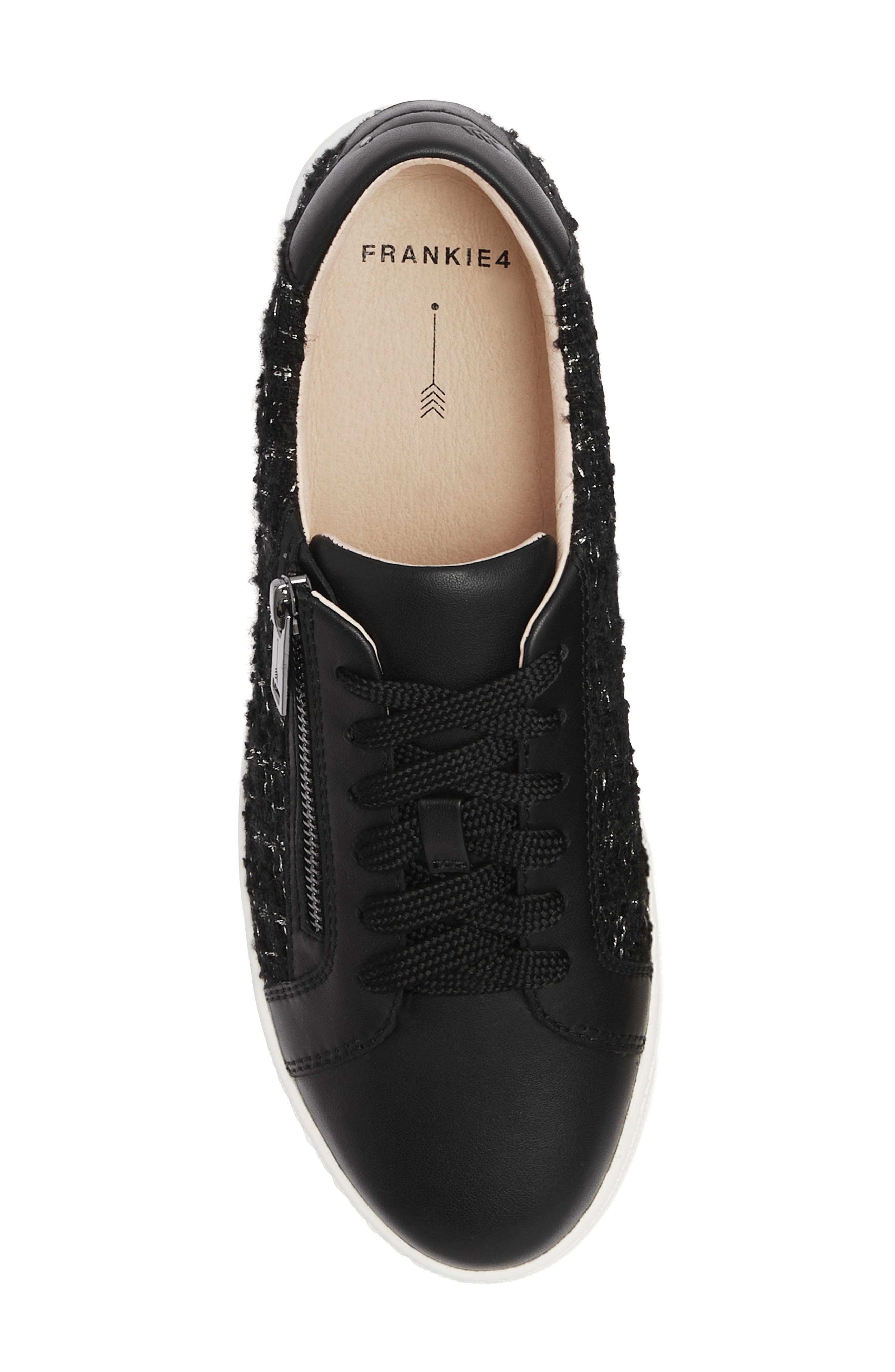 Billie II Zip Sneaker, Alternate, color, BLACK TWEED