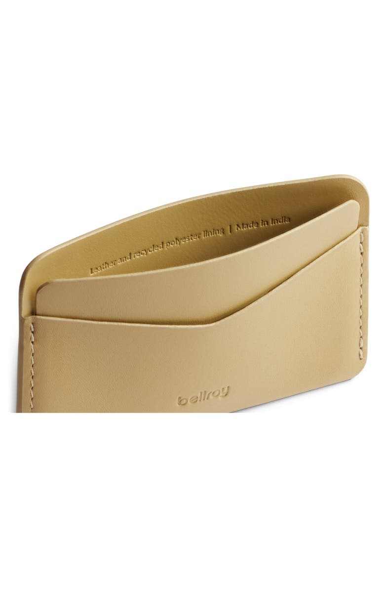 Bellroy Leather RFID Card Case, Alternate, color, Mustard