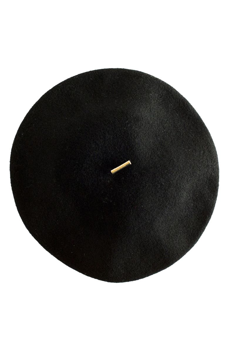 Janessa Leoné Renee Wool Beret, Alternate, color, 