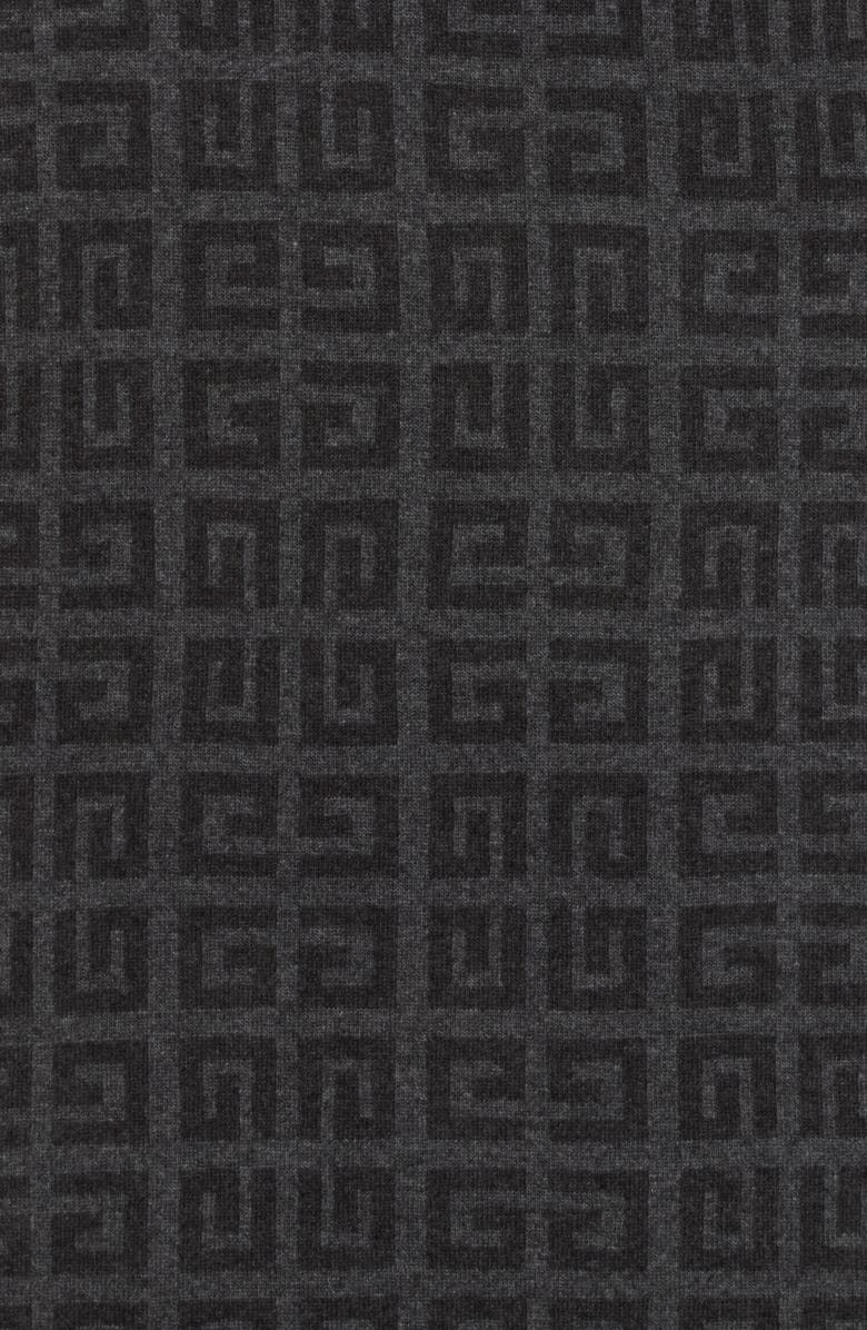 Givenchy Double G Jacquard Oblong Scarf, Alternate, color, Grey Charcoal