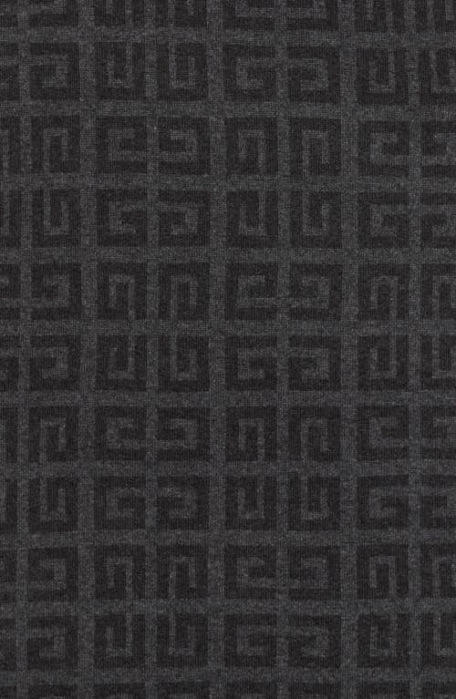 Givenchy Double G Jacquard Oblong Scarf In Gray