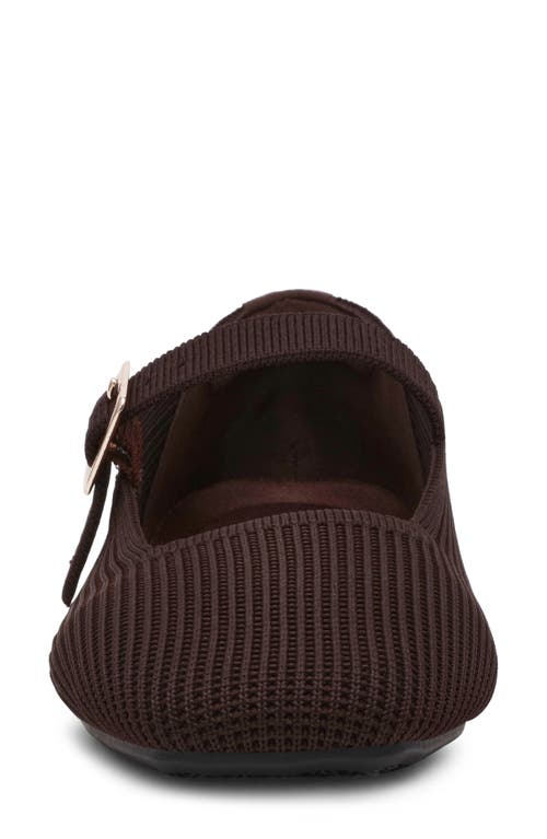 Anne Klein Mabel Mary Jane Flat In Brown