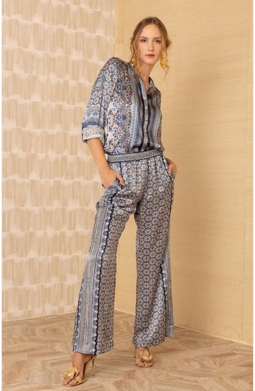 Hale Bob Rosalyn Charmeuse Pant In Gray