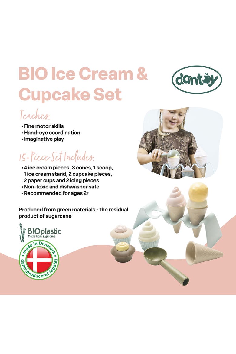 BIO Ice Cream & Cupcake Food Playset, 15 Pieces, Alternate, color, Multicolored