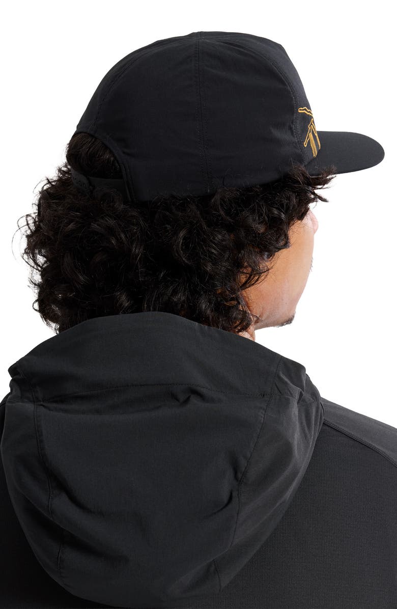Arc'teryx Silex Embroidered Snapback Baseball Cap, Alternate, color, 24K Black