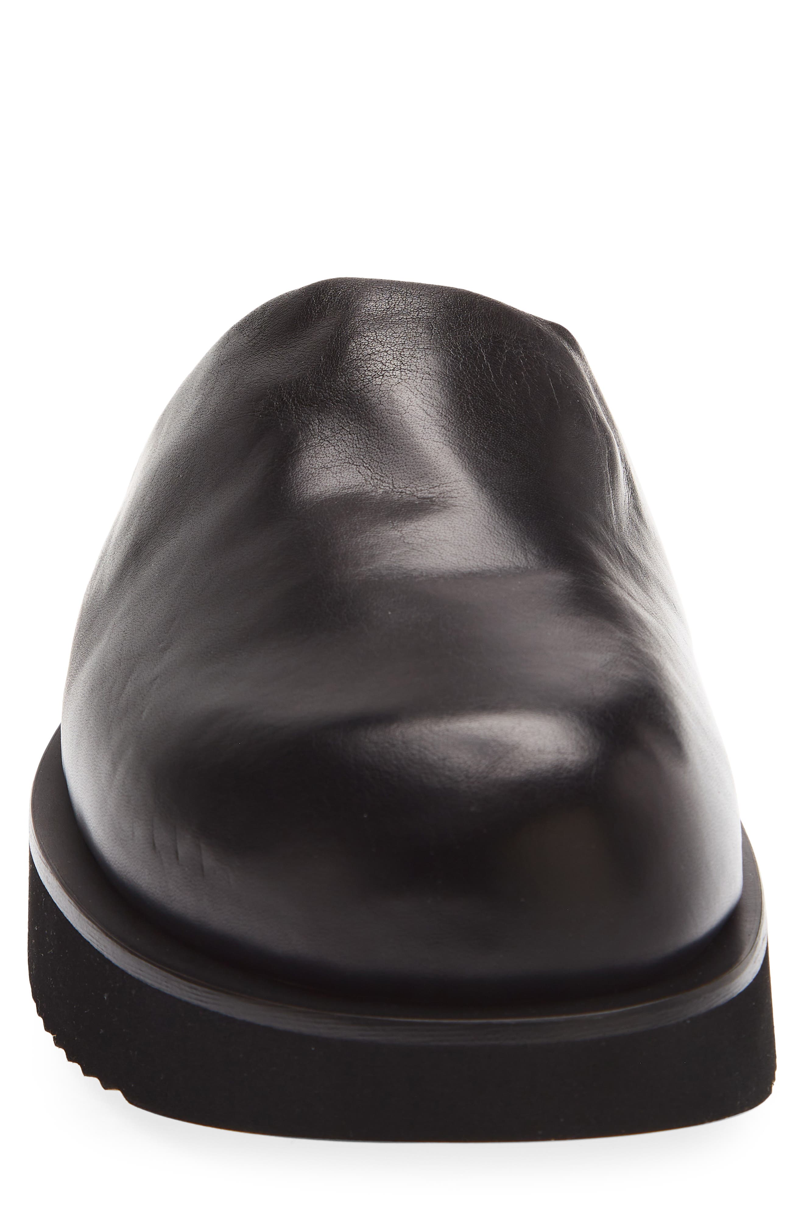 Padded Platform Mule, Alternate, color, BLACK