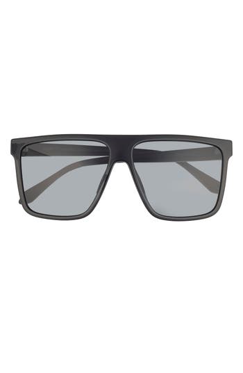 Quay Nightfall 58mm Shield Sunglasses In Black
