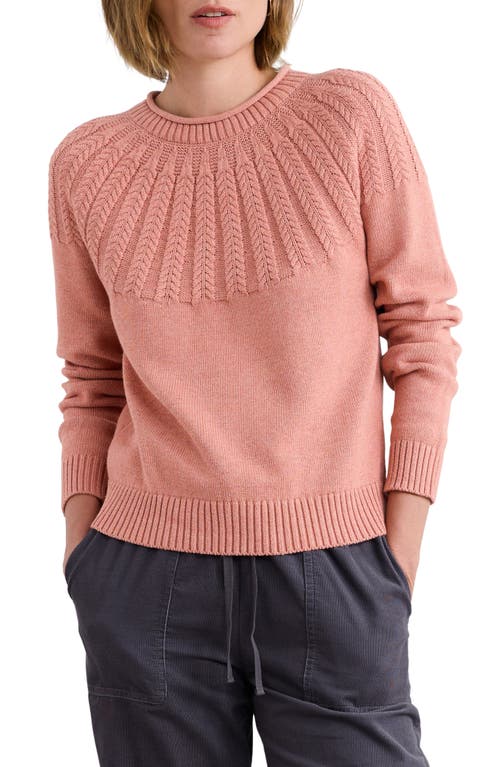Seasalt Cornwall Stone Chat Organic Cotton Sweater In Pink