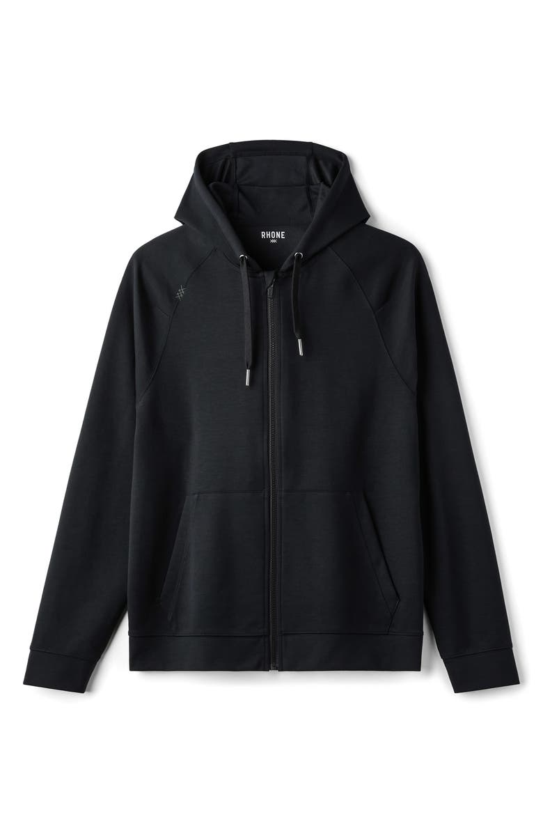 Rhone DreamState Zip Hoodie, Alternate, color, Pure Black