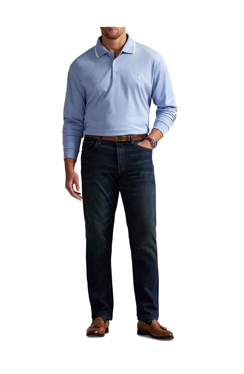 Polo Ralph Lauren Big & Tall Long-Sleeve Polo Shirt, Alternate, color, Isle Heather