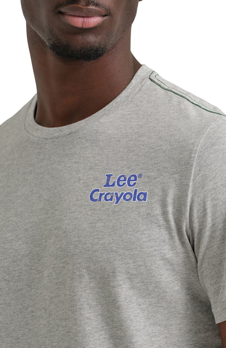 Lee x Crayola Graphic T-Shirt, Alternate, color, Heather Grey