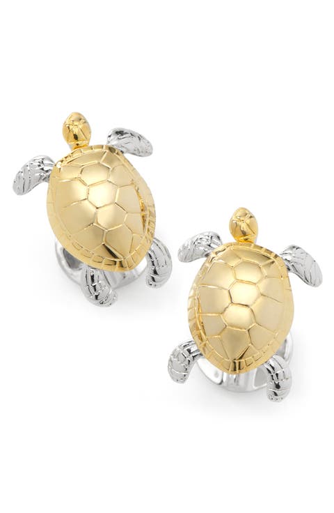 Turtle Movement 3D Cuff Links