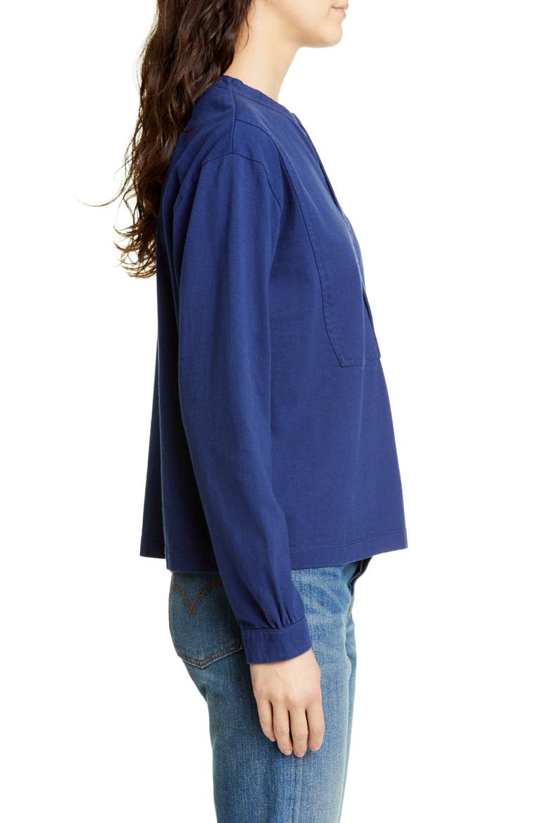 Cotton Jersey Pilgrim Henley, Alternate, color, MIDNIGHT NAVY