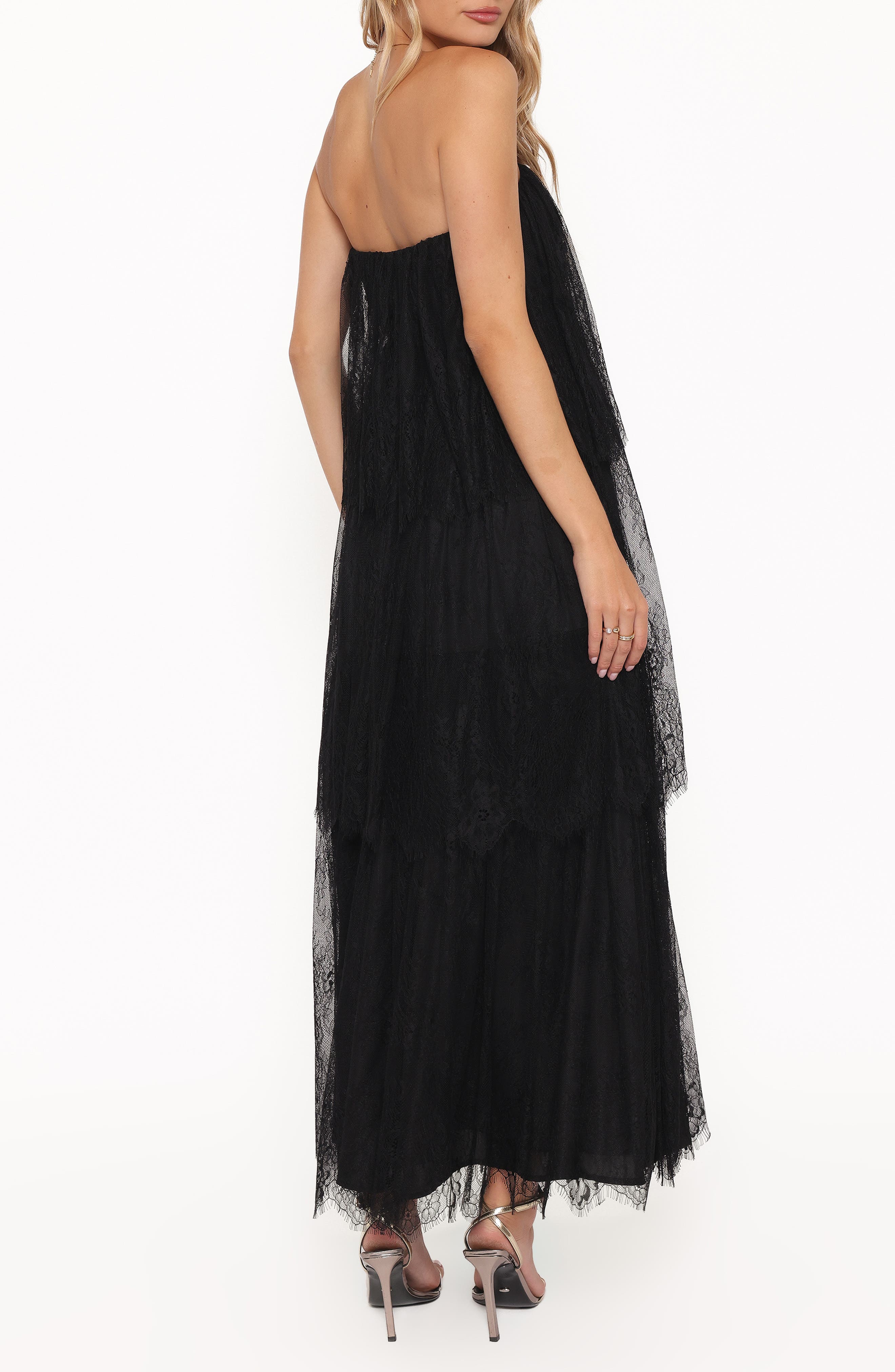 Bloom Strapless Lace Maxi Dress - image 2