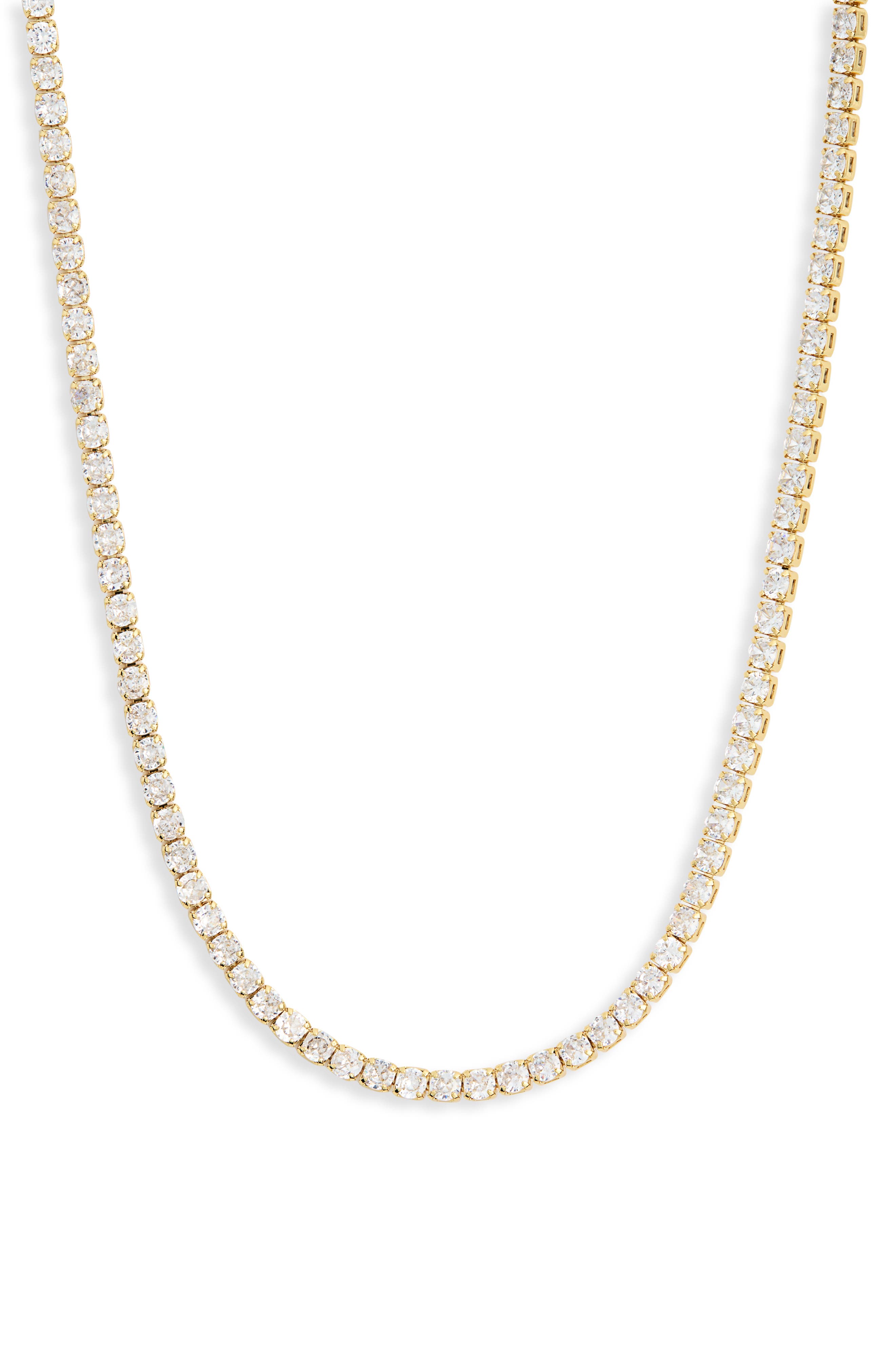 Electric Picks Anna 14K Gold Plated Cubic Zirconia Tennis Necklace