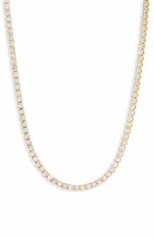 Electric Picks Anna 14K Gold Plated Cubic Zirconia Tennis Necklace
