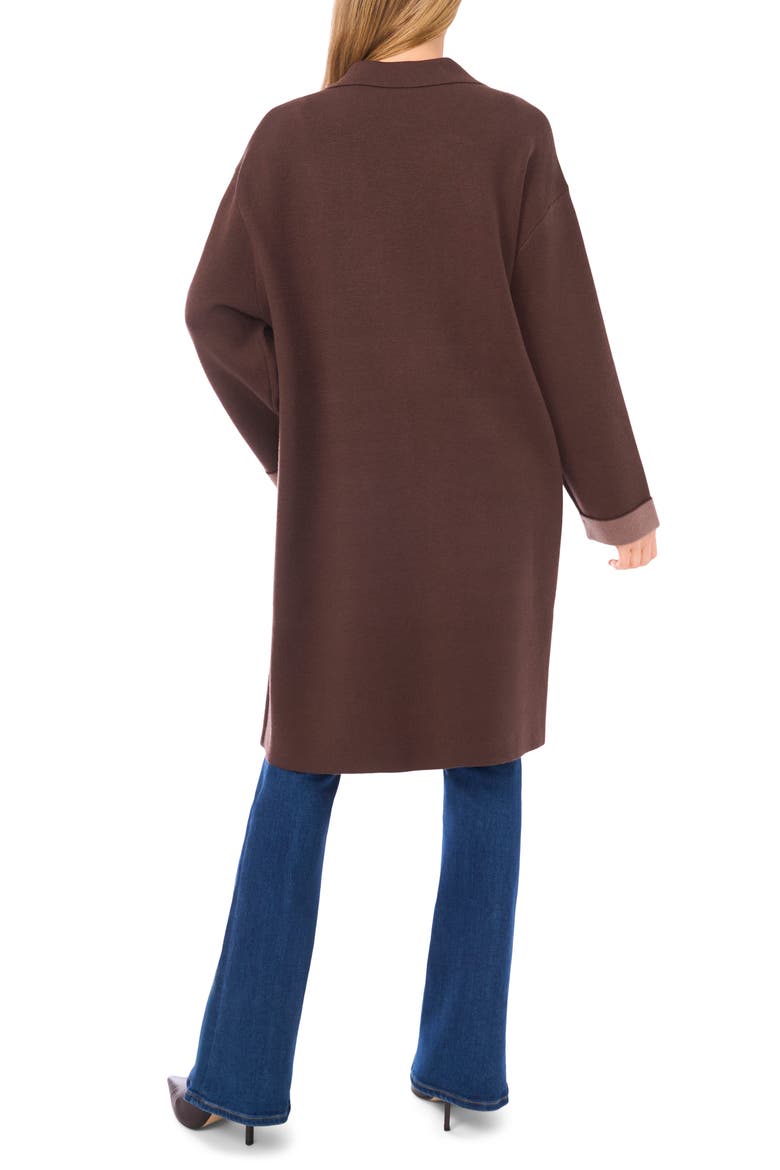 Open Front Coat, Alternate, color, DEEP COFFEE