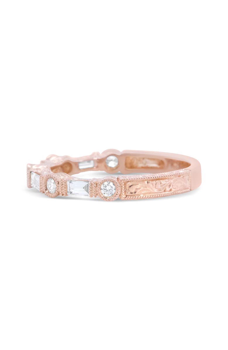 Haus of Brilliance 14K Rose Gold 3/8 Cttw Diamond Bridal Band Ring, Alternate, color, Pink