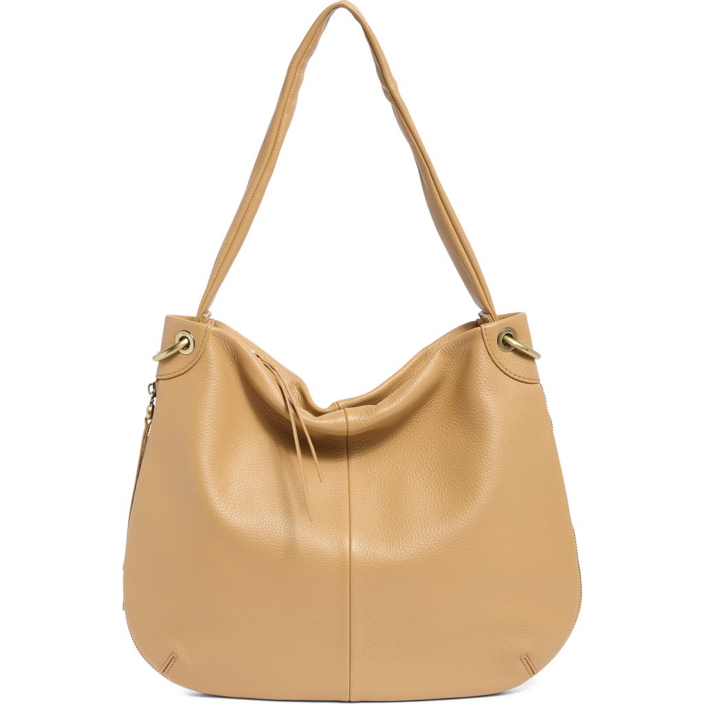 Hobo Fern Leather Shoulder Bag In Tan Cinnamon