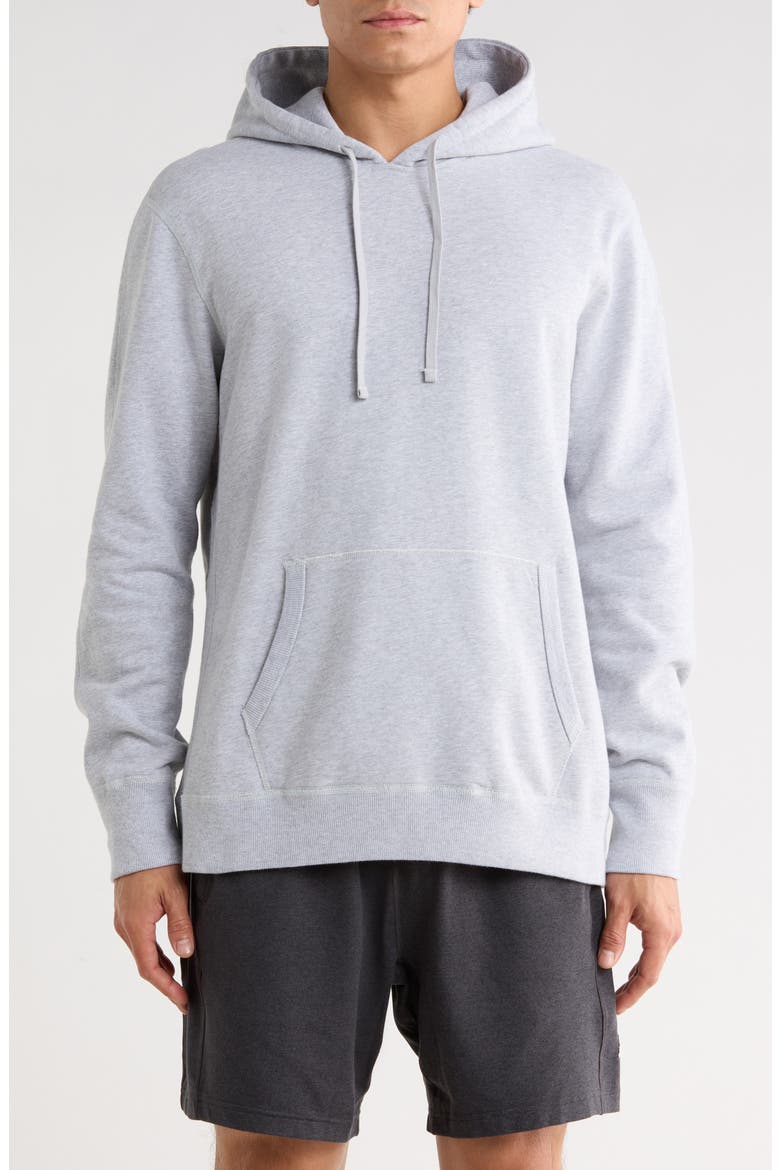 Midweight Terry Pullover Hoodie, Main, color, HEATHER STONE