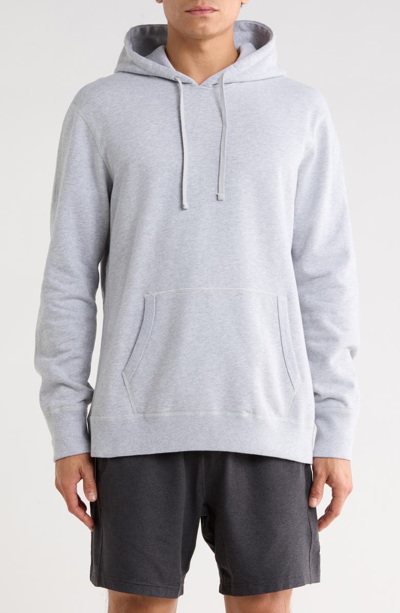 Reigning Champ Midweight Terry Pullover Hoodie, Main, color, Heather Stone