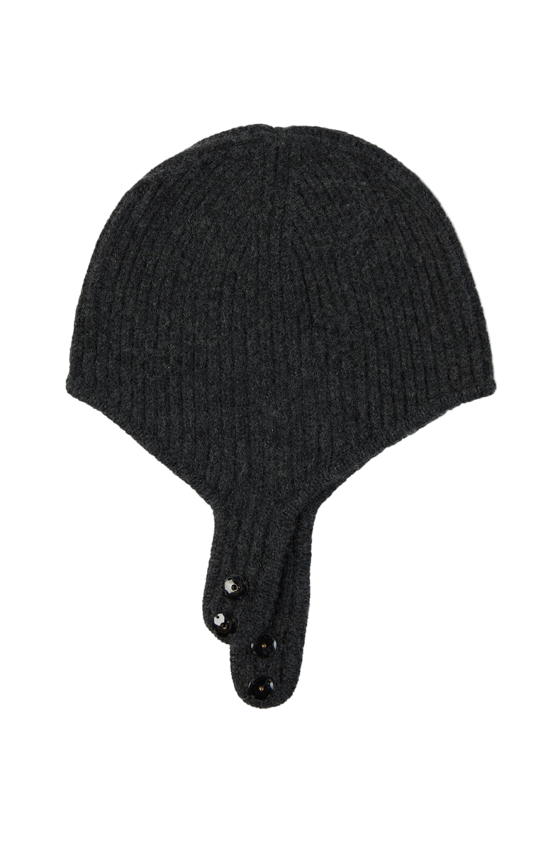 Gobi Cashmere Knitted Aviator Cap, Main, color, Charcoal
