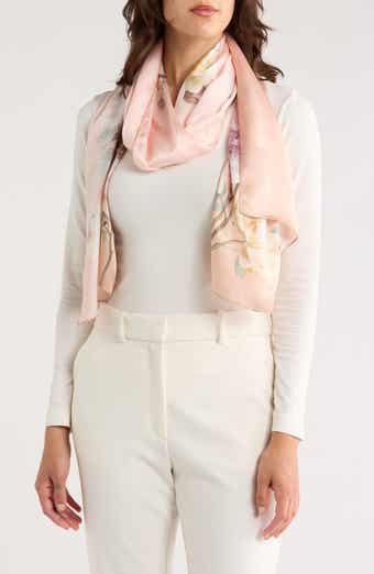 La Fiorentina Floral Print Silk Scarf
